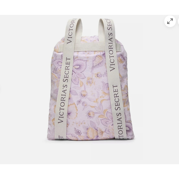 VICTORIA'S SECRET 2 IN 1 TERRYCLOTH PAISLEY LOGO BEACH TOWEL + BACKPACK 36 x 63 - Picture 3 of 5